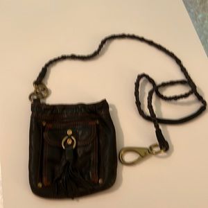 Lucky Brand leather purse great for motorcycle riding